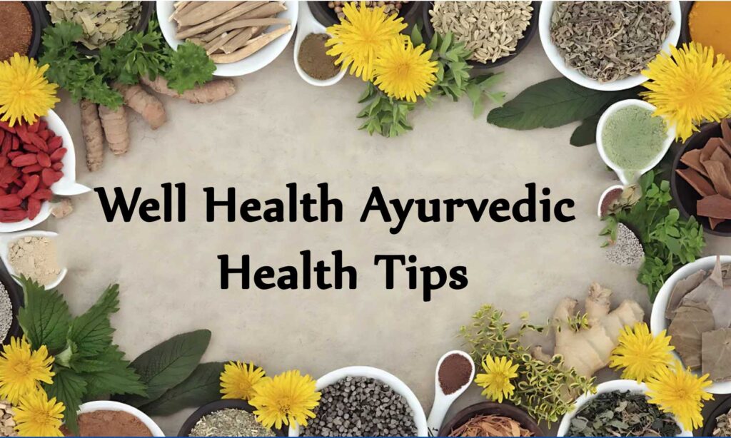 Well Health Ayurvedic Health Tips For Wellness 2024